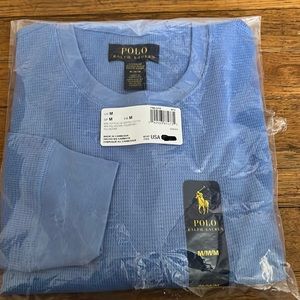 Polo Ralph Lauren Waffle Knit Shirt Size Medium